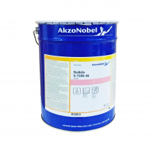 Лак полиуретановый паркетный двухкомпонентный AkzoNobel Solido S-T230-35, бесцветный, полуглянцевый, 5 л (2115735)