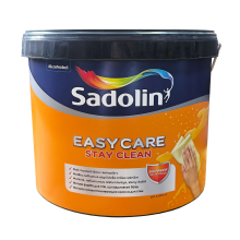 Акриловая краска Sadolin EasyCare для стен и потолка грязеотталкивающая, белая, BW, 10 л