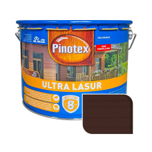 Пропитка лазурная для дерева Pinotex Ultra Lasur с декоративным эффектом, палисандр, 10 л