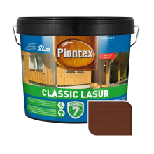 Пропитка лазурная для дерева Pinotex Classic Lasur с декоративным эффектом, тик, 10 л