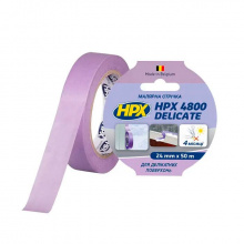 Професійна малярна стрічка (скотч) для делікатних поверхонь HPX 4800 Delicate, 24мм х 50м, пурпурна (PW2550)