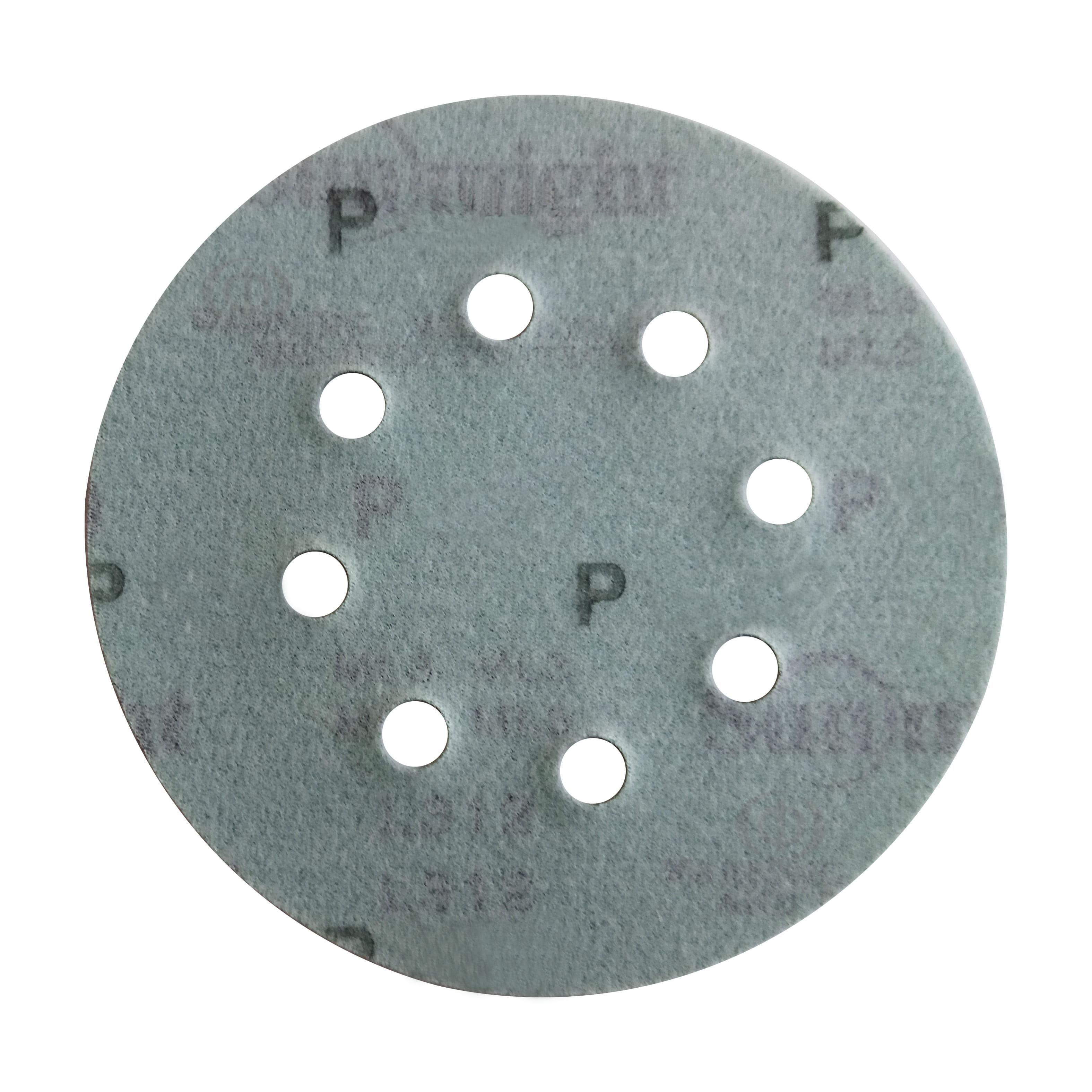 Круг абразивный Sunmight Film, 8 отверстий, D125, P150, 100 шт  - shlifarb.com.ua 4 Круг абразивный Sunmight Film, 8 отверстий, D125, P150, 100 шт 4