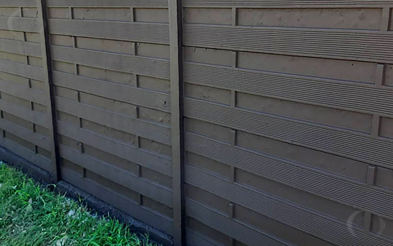 Фасадная краска Sando F - бетонный забор - 1