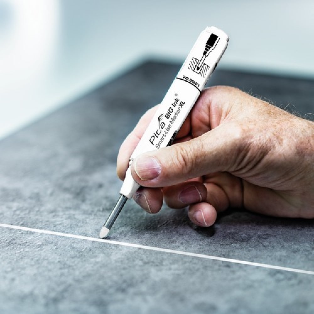 Маркер с длинным носиком Pica Big Ink Smart-Use Marker XL, белый, 2-4 мм (170/52) 10
