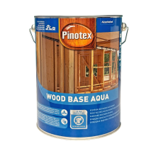 Грунтовка для дерева Pinotex Wood Base Aqua биоцидная, бесцветная, 5 л
