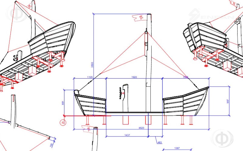 Продукты Sikkens™ - корабль из массива акации - 2