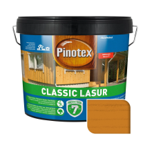 Пропитка лазурная для дерева Pinotex Classic Lasur с декоративным эффектом, калужница, 10 л