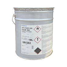 Поліуретанова фарба D-Dur B01 двокомпонентна, біла, напівматова, 18 л (2675-755251-200)