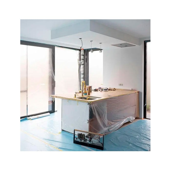 Защитная пленка HPX Easy Mask в диспенсере с малярной лентой, 550мм х 33м, бесцветная (DE5533) 4