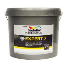 Акриловая краска Sadolin Expert 7 для стен и потолка, белая, BW, 10 л