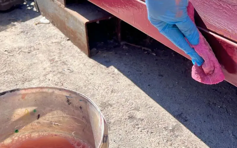 Краска Hammerite Ultima - реставрация металлической двери - 6