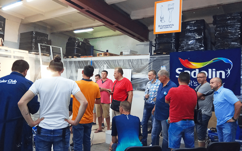 Практический мастер-класс по безвоздушному нанесению красок Sadolin™ оборудованием Graco™ - 6