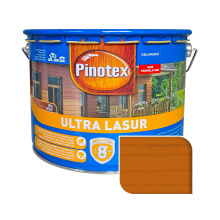 Пропитка лазурная для дерева Pinotex Ultra Lasur с декоративным эффектом, орегон, 10 л