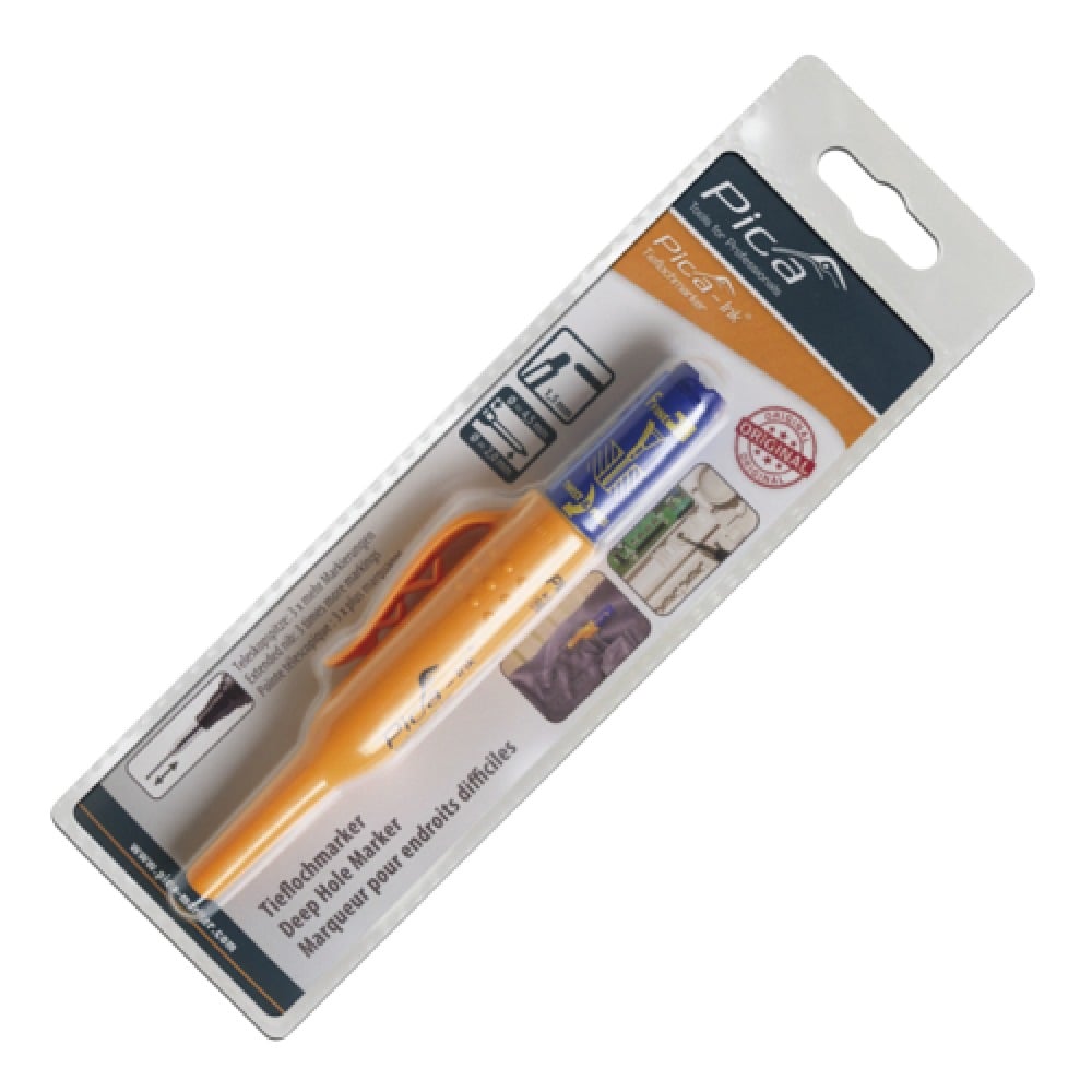 Маркер з довгим носиком Pica-Ink Deep Hole Marker, синій, 1.5 мм (150/41) 2