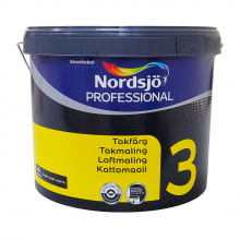 Латексная краска Sadolin Professional 3 Svart для стен и потолка, черная, 10 л
