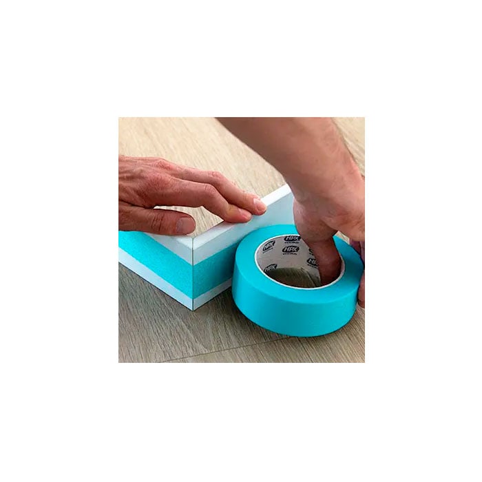 Надміцна малярна стрічка (скотч) HPX 4900 Multimask з УФ захистом, 25мм х 25м, блакитна (EW2525) 4