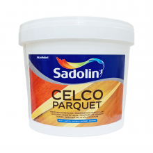 Лак для пола Sadolin Celco Parquet паркетный, матовый, бесцветный, 5 л