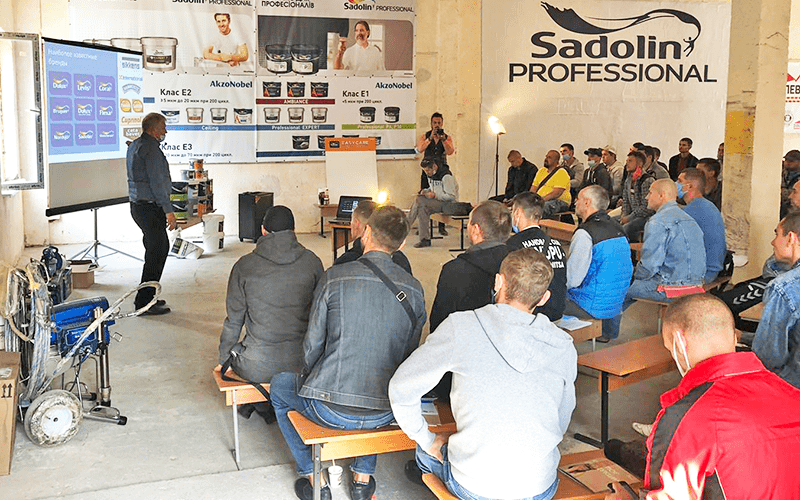 Практический мастер-класс в Виннице с участием брендов Sadolin™, Graco™ и Olejnik™ - 4
