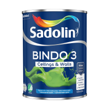 Емульсійна фарба Sadolin Bindo 3 для стін та стелі, біла, BW, 0.9 л