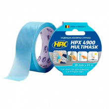 Сверхпрочная малярная лента (скотч) HPX 4900 Multimask с УФ защитой, 38мм х 25м, голубая (EW3825)