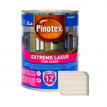 Пропитка лазурная для дерева Pinotex Extreme Lasur самоочищающаяся, снег, 1 л