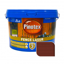 Пропитка лазурная для дерева Pinotex Fence Lasur с декоративым эффектом, красное дерево, 2.5 л