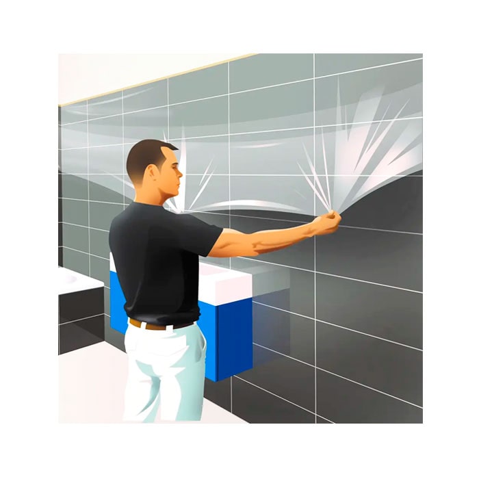 Захисна плівка HPX Easy Mask з малярною стрічкою, 3000мм х 17м, безбарвна (PM300017) 2