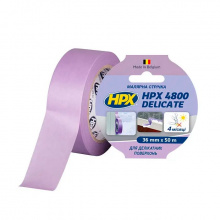 Професійна малярна стрічка (скотч) для делікатних поверхонь HPX 4800 Delicate, 36мм х 50м, пурпурна (PW3850)