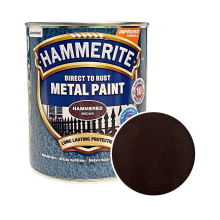 Фарба молоткова 3 в 1 по металу Hammerite Metal Paint Hammered захисна, коричнева, 0.75 л
