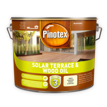 Масло для обработки дерева Pinotex Solar Terrace & Wood Oil с УФ-фильтром бесцветное, BC, 9.3 л