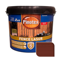 Просочення для дерева Pinotex Fence Lasur з декоративним ефектом, червоне дерево, 10 л