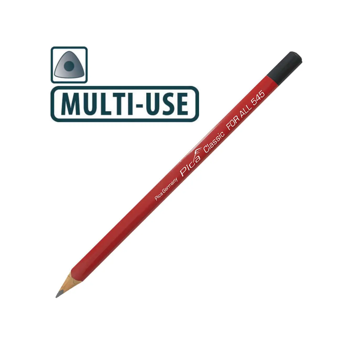 Універсальний будівельний олівець для будь-яких матеріалів Pica Classic 545 For All, 1-4 мм (545/24) 2