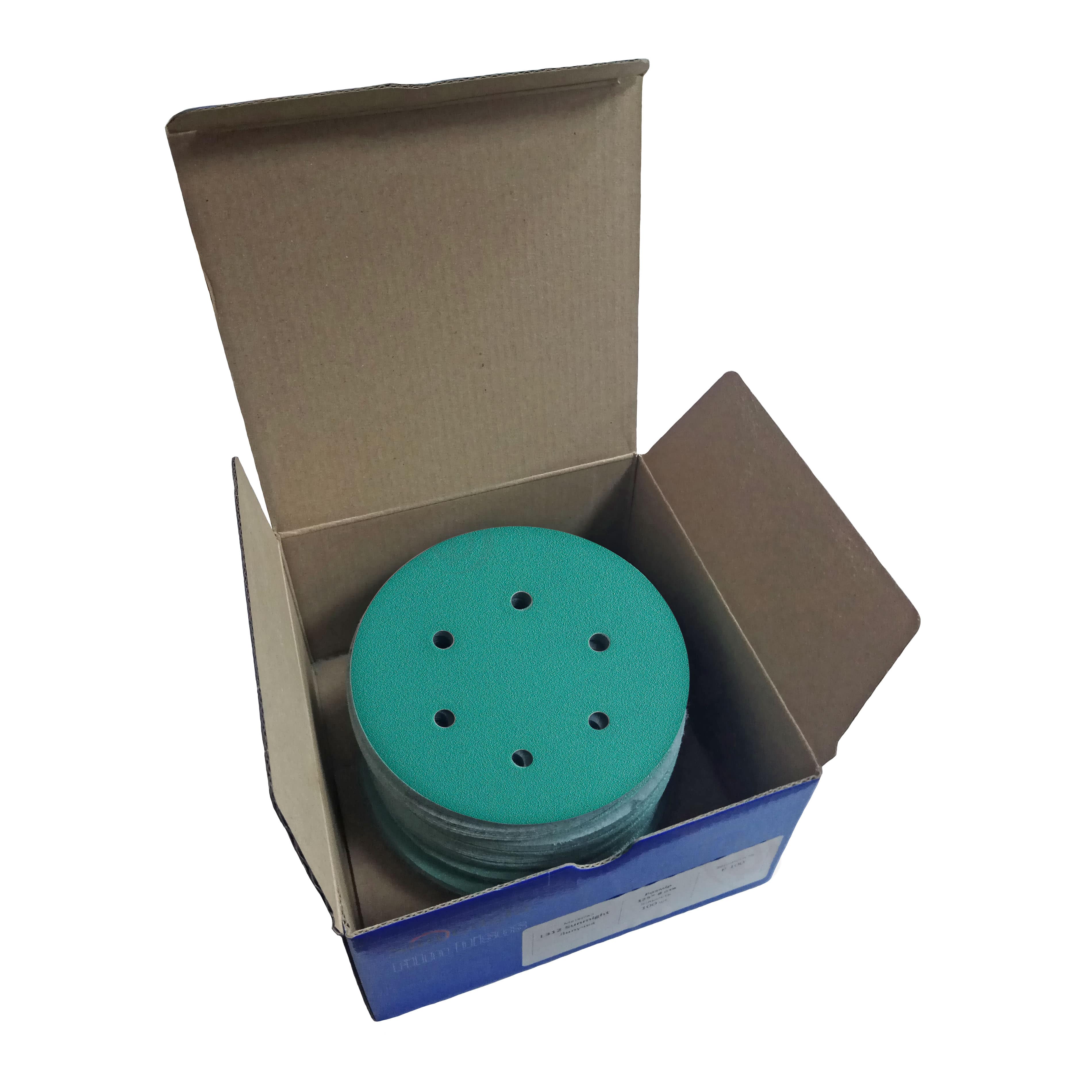 Круг абразивный Sunmight Film, 6 отверстий, D150, P400, 100 шт  - shlifarb.com.ua 2 Круг абразивный Sunmight Film, 6 отверстий, D150, P400, 100 шт 2