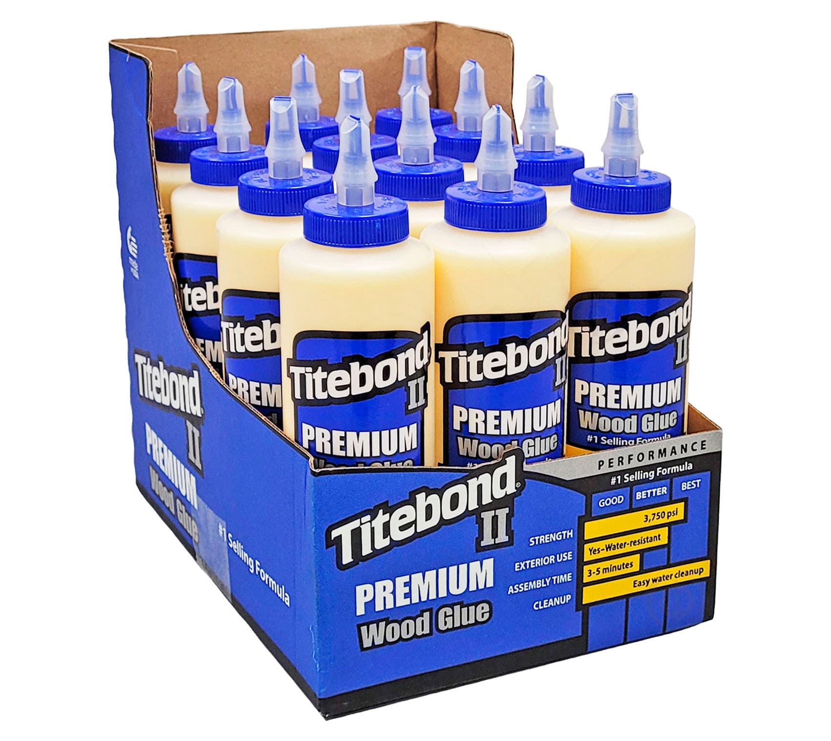 Столярный ПВА клей для дерева Titebond II Premium Wood Glue D3, медово-кремовый, 473 мл (5004) 3
