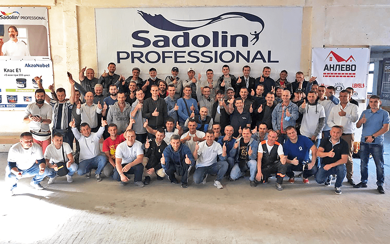Практический мастер-класс в Виннице с участием брендов Sadolin™, Graco™ и Olejnik™ - 1
