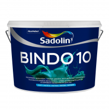 Акрилова фарба Sadolin Bindo 10 для стін, біла, BW, 10 л