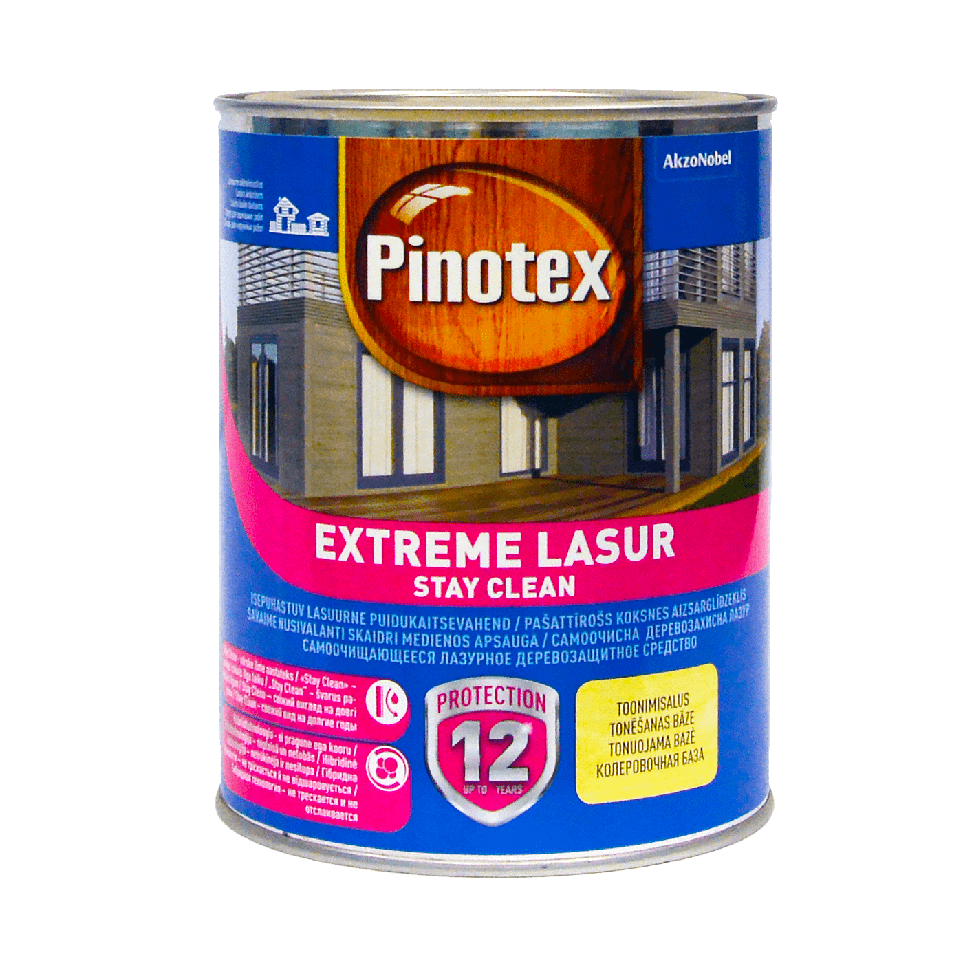 Просочення для дерева Pinotex Extreme Lasur самоочисне, безбарвне, BC, 1 л 2 Просочення для дерева Pinotex Extreme Lasur самоочисне, безбарвне, BC, 1 л 2