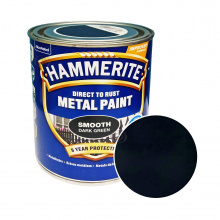Краска 3 в 1 по металлу Hammerite Metal Paint Smooth защитная, темно-зеленая, 0.75 л