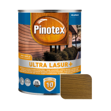 Пропитка лазурная для дерева Pinotex Ultra Lasur+ с декоративным эффектом, тик, 1 л