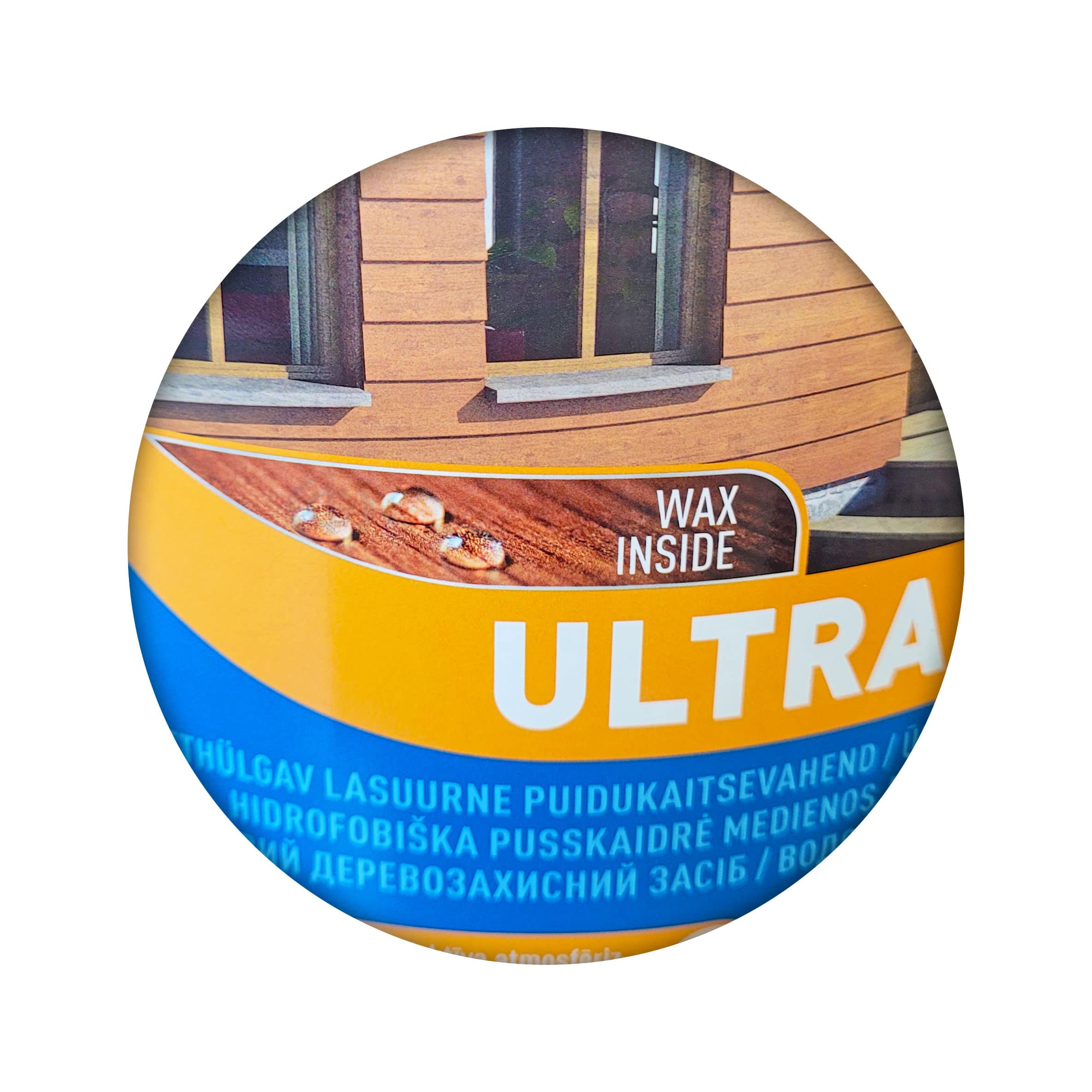Просочення для дерева Pinotex Ultra Lasur з декоративним ефектом, кам'яно-сіре, 1 л 3 Просочення для дерева Pinotex Ultra Lasur з декоративним ефектом, кам'яно-сіре, 1 л 3