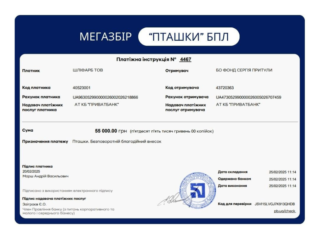 Лютий 2025 програма 