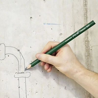 Строительный карандаш каменщика для твердых материалов Pica Classic 541 Stonemason Pencil, 1-4 мм (541/24) 5