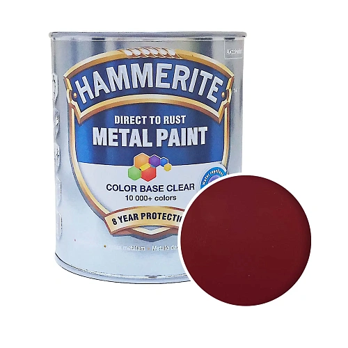 Гладкая краска 3 в 1 по металлу Hammerite Metal Paint Smooth защитная, вишневая, 0.7 л - shlifarb.com.ua Гладкая краска 3 в 1 по металлу Hammerite Metal Paint Smooth защитная, вишневая, 0.7 л