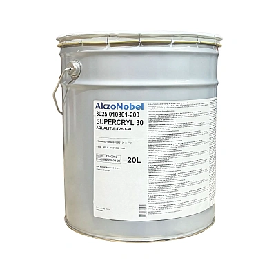 Лак на водной основе AkzoNobel Supercryl 30, бесцветный, 20 л (3025-010301-200)