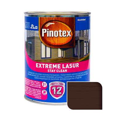 Просочення для дерева Pinotex Extreme Lasur самоочисне, палісандр, 1 л Просочення для дерева Pinotex Extreme Lasur самоочисне, палісандр, 1 л