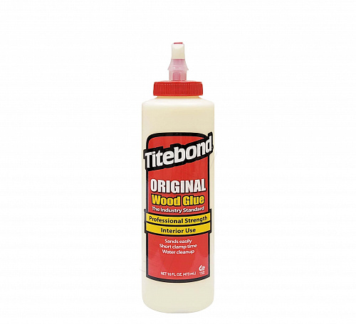 Столярний ПВА клей для дерева Titebond Original Wood Glue D2, медово-кремовий, 473 мл (5064)  Столярний ПВА клей для дерева Titebond Original Wood Glue D2, медово-кремовий, 473 мл (5064)