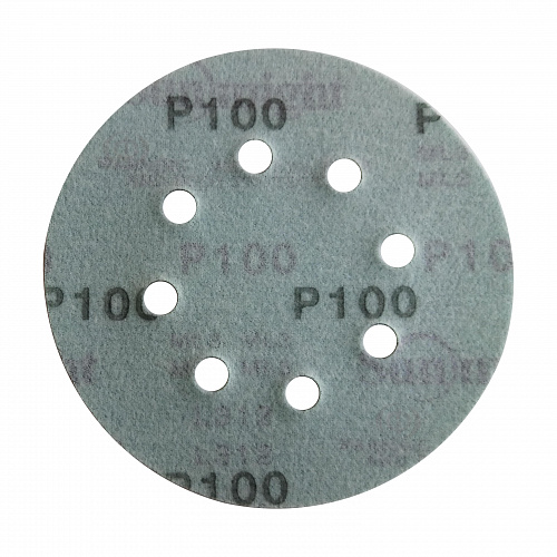 Круг абразивний Sunmight Film, 8 отворів, D125, P100, 100 шт 4