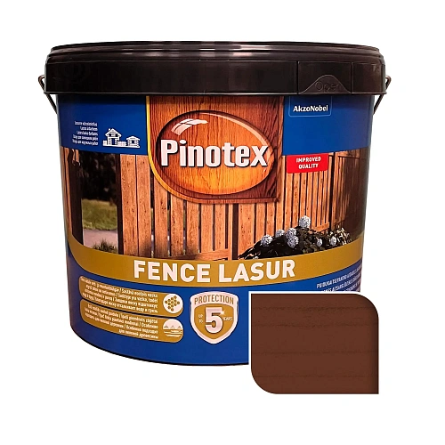 Просочення для дерева Pinotex Fence Lasur з декоративним ефектом, тік, 10 л Просочення для дерева Pinotex Fence Lasur з декоративним ефектом, тік, 10 л