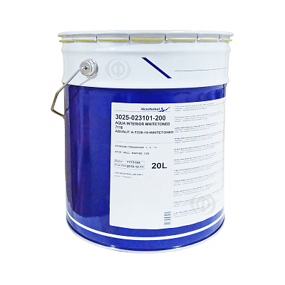 Лак на водной основе AkzoNobel Aqua Interior Whitetoned 7116, белый, матовый, 20 л (3025-023101-200)