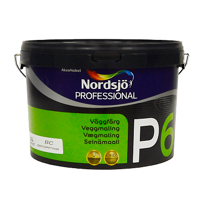 Акрилова фарба Sadolin Professional P6 для стін та стелі, безбарвна, BC, 2.33 л Акрилова фарба Sadolin Professional P6 для стін та стелі, безбарвна, BC, 2.33 л